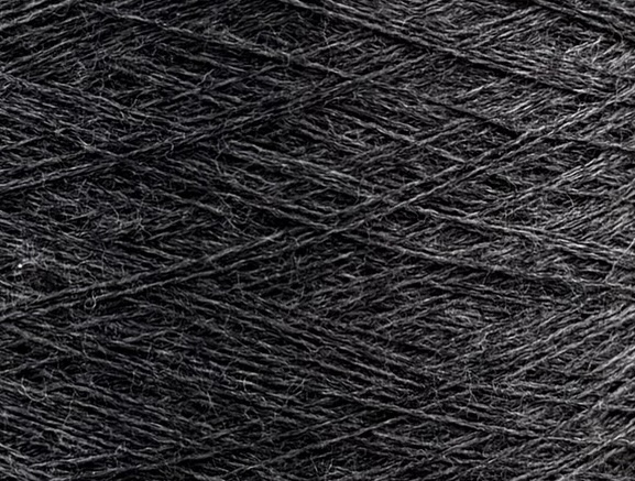 Zegna Baruffa Cashwool 2/48 – Extrafeines Merinogarn Dunkelgrau Melange 442000